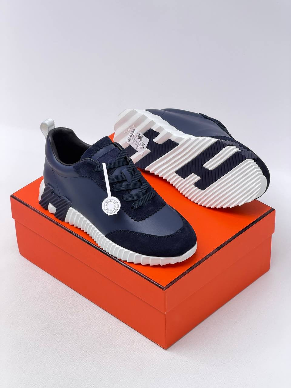 Dark Blue Hrms Classic couples sport shoes