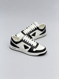 Prda Downtown Leather Sneakers Print Black Logo