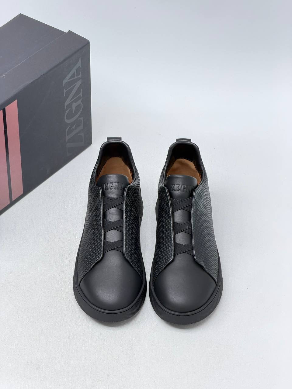 Zegn - Le Sneaker Triple Stitch Homme Black