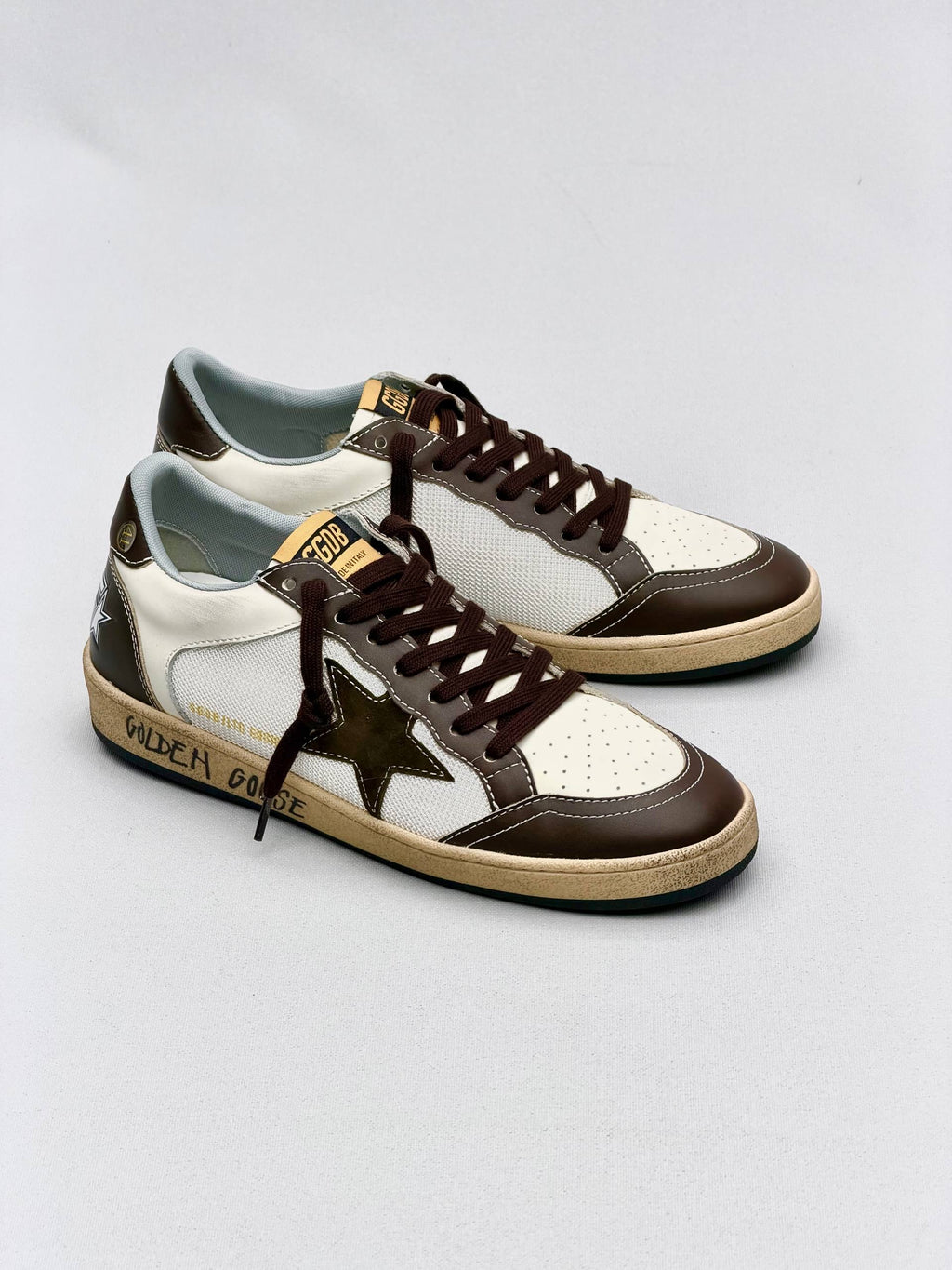 Golden Ball Sandals Shiny Vintage