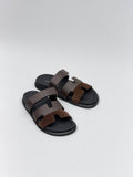 Hrms - Men’s Chypre Sandals in Dark Brown