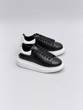 Alexander Classic Mens Black - White Sole Shoes Extra