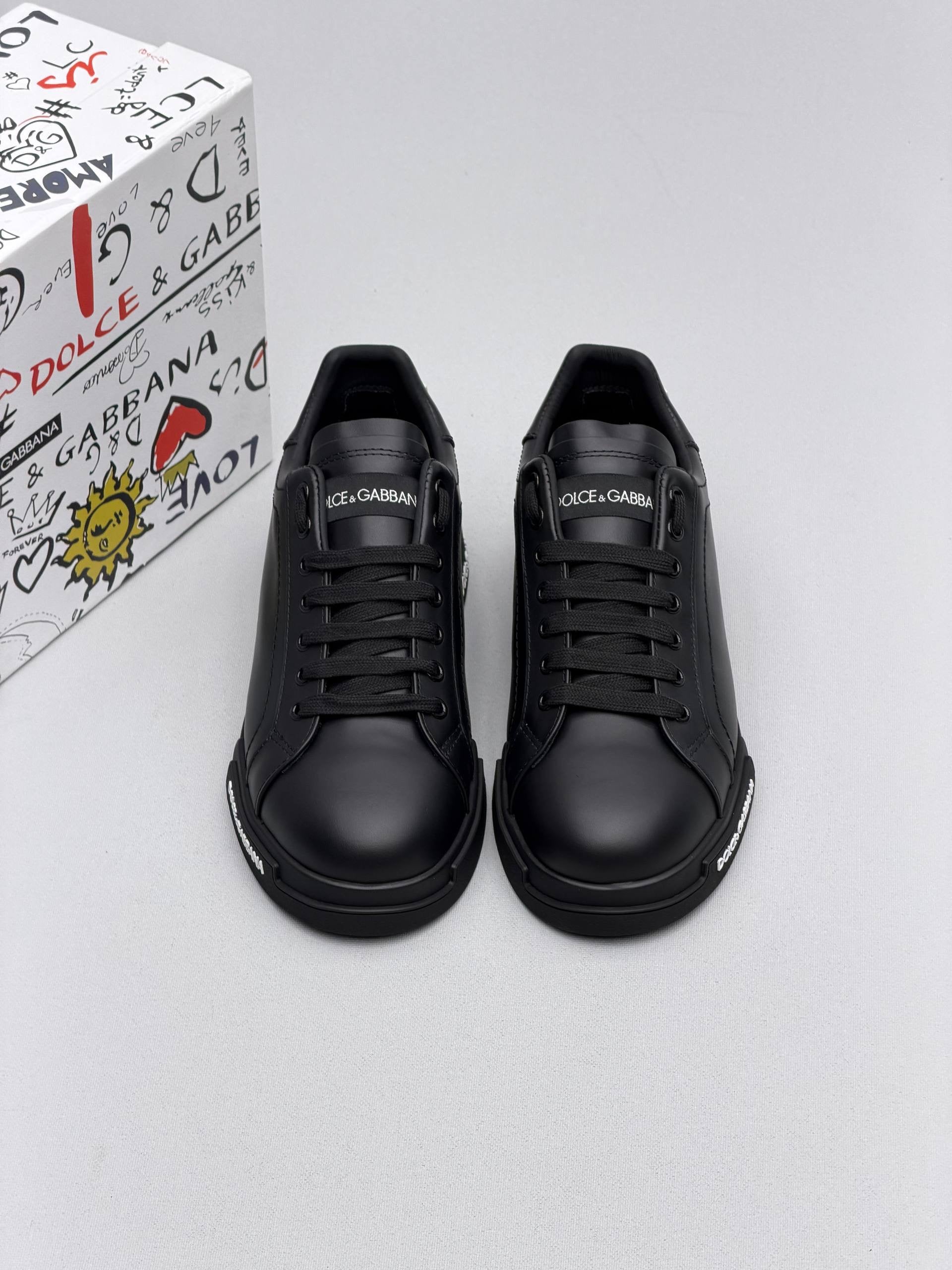 DG Details Full Black Leather Men’s shoes