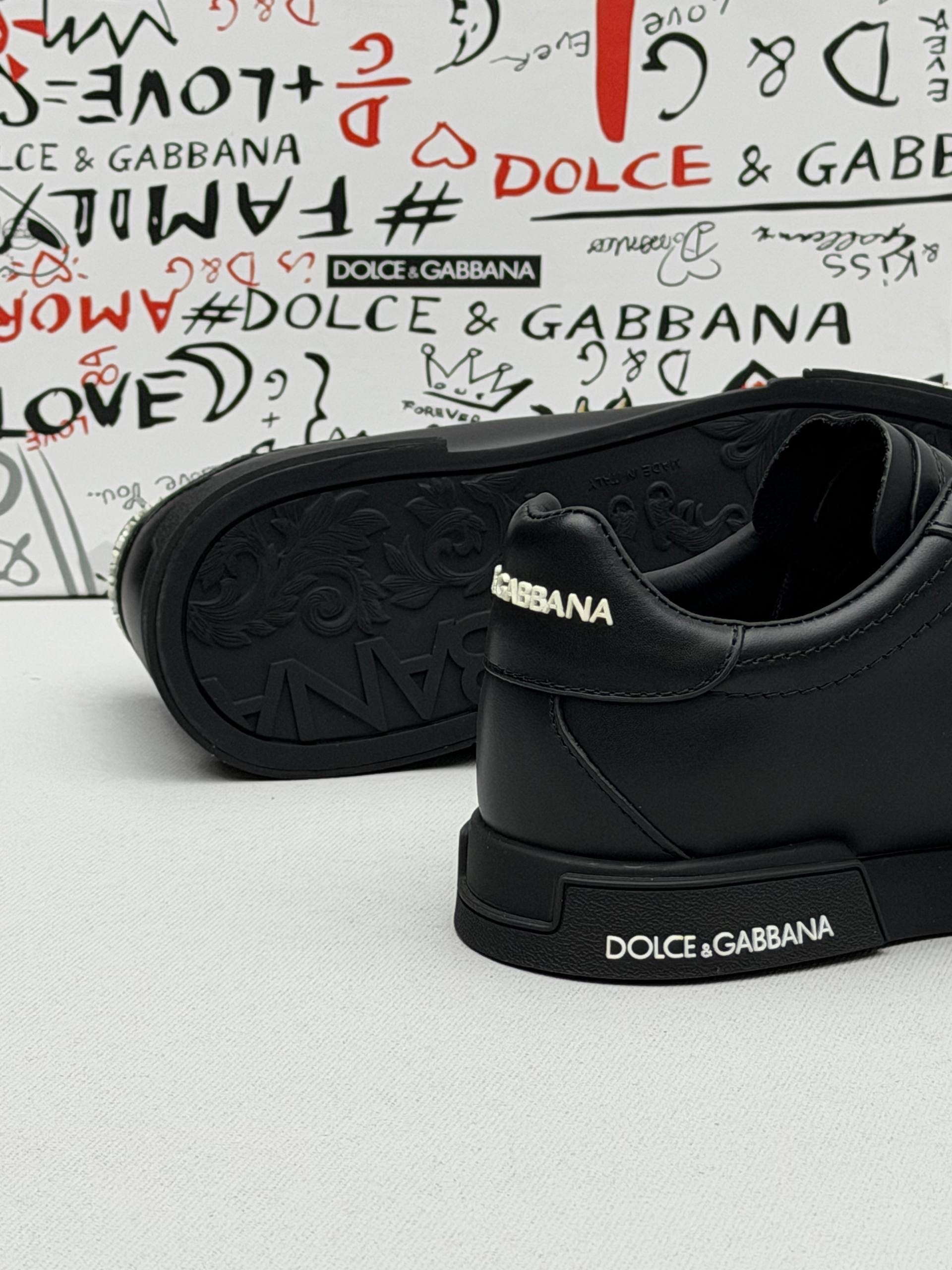 DG Details Full Black Leather Men’s shoes