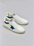 Golden Ball Sandals White - Blue