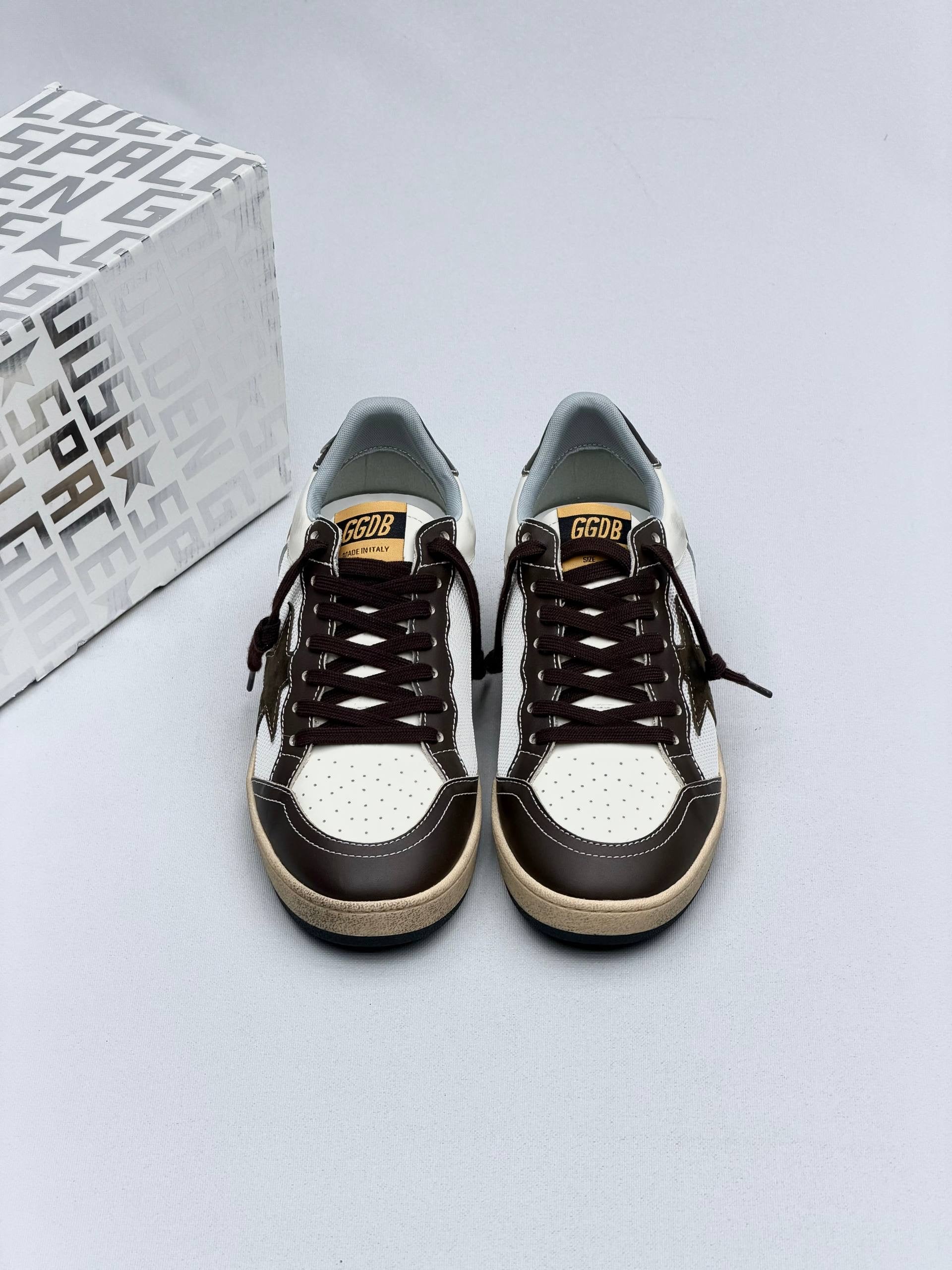 Golden Ball Sandals Shiny Vintage
