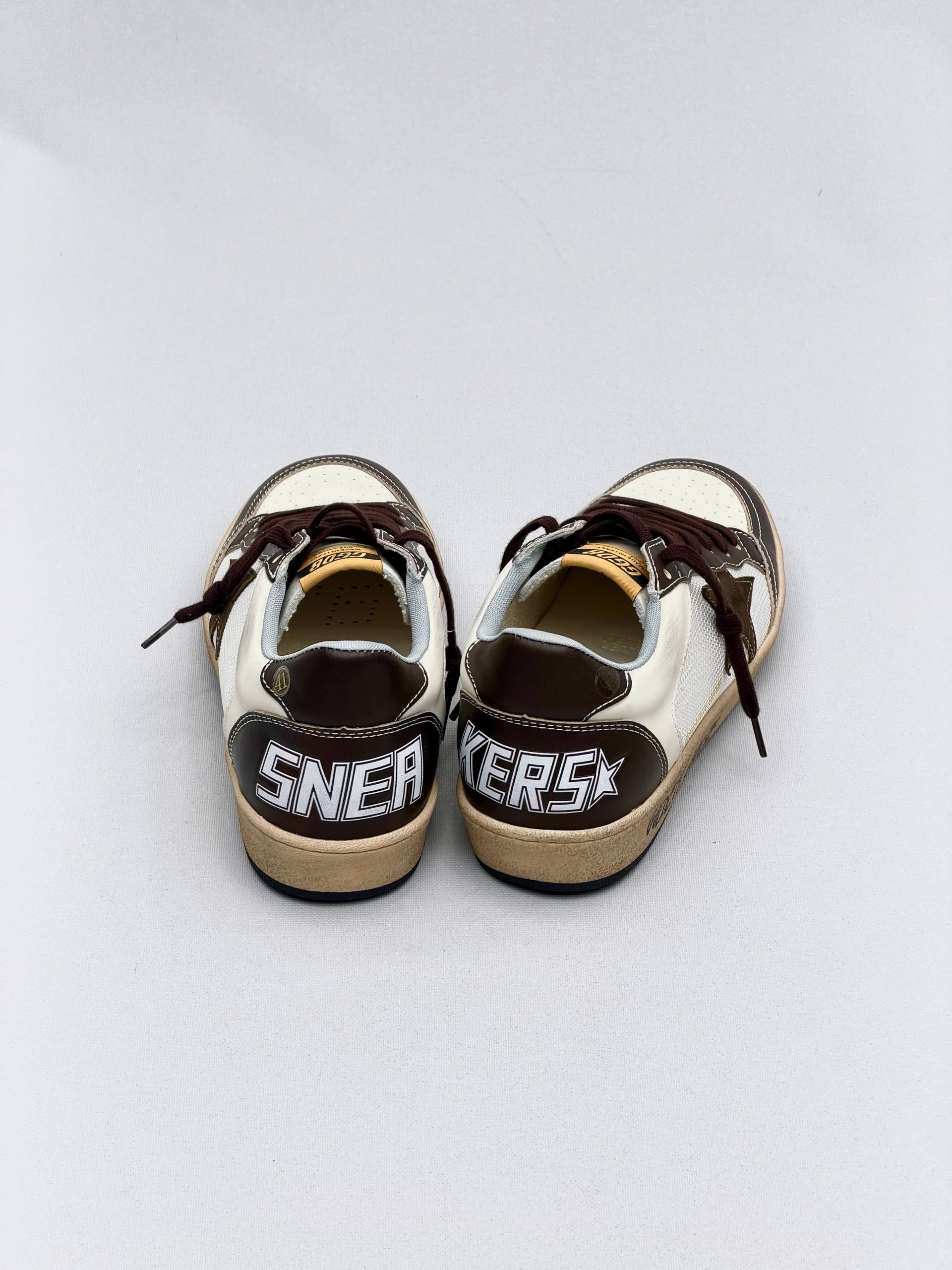 Golden Ball Sandals Shiny Vintage