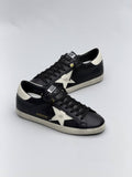 Golden Ball Sandals Classic Black - White star details