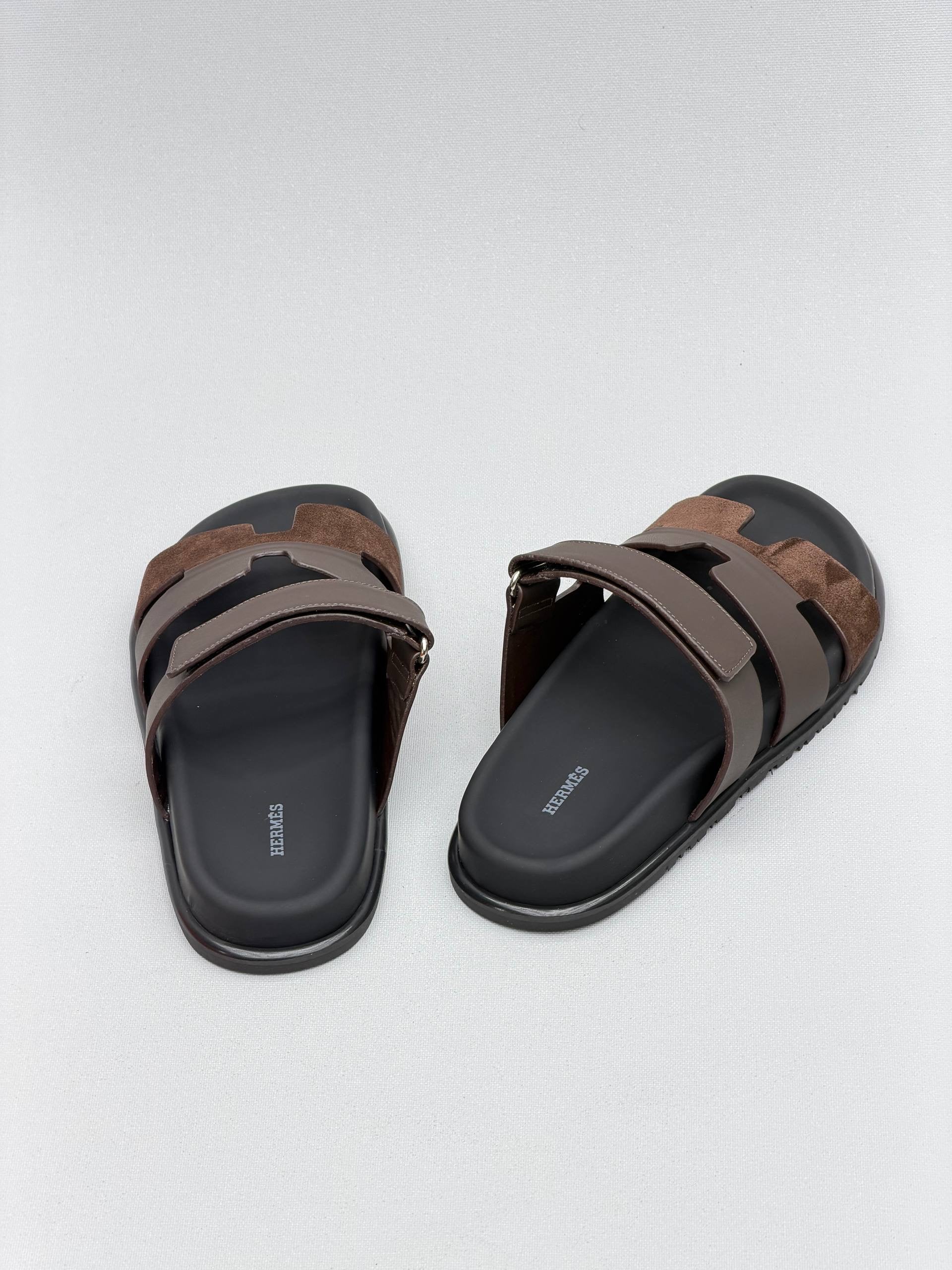 Hrms - Men’s Chypre Sandals in Dark Brown