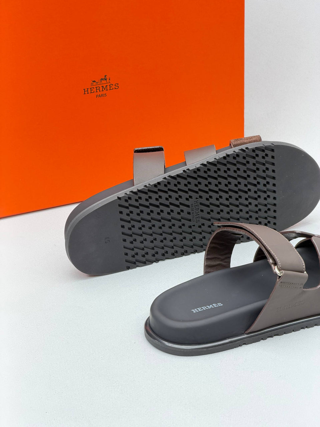 Hrms - Men’s Chypre Sandals in Dark Brown